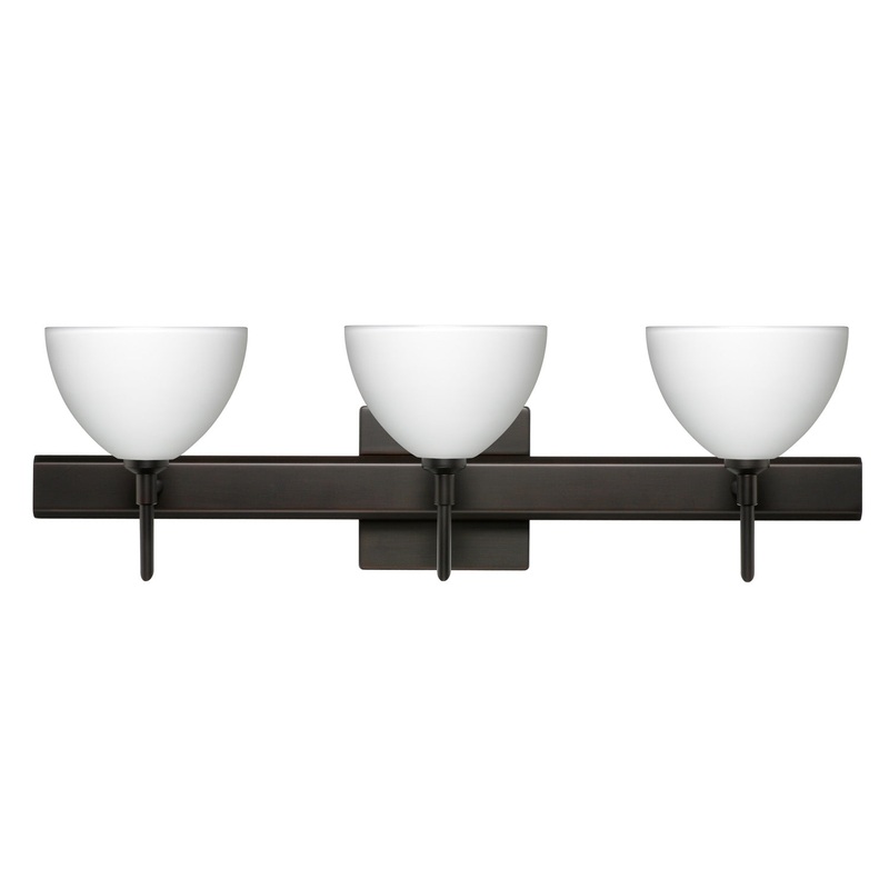 Besa 3SW-467907-BR-SQ Brella Three Light Wall Sconce Bronze