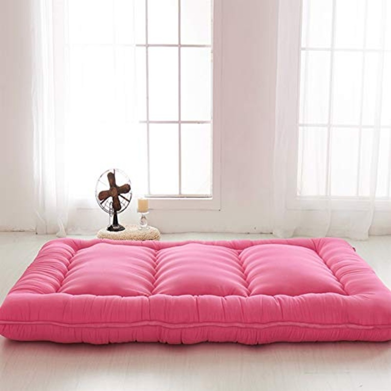 Kunyun Pieghevole 8cm Tatami Tatami Tappetino/Pad Moda Comodo futon per dormitorio/Home pistone Addensato monouso monouso materassino/Letto (Colore : Rosso, Taglia : 180x200cm)
