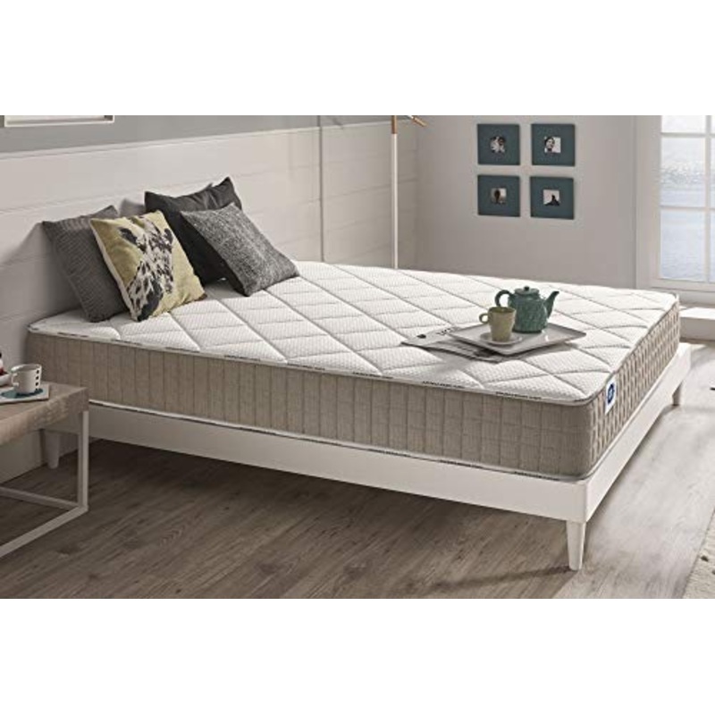 Naturalex | Summum | Materasso Memory e Lattice Matrimoniale 160×200 cm | Gamma per Hotel ad Alta Resistenza | Reversibile con Sistema Distribuzione Peso | Supporto Rinforzato e Utra Traspirante