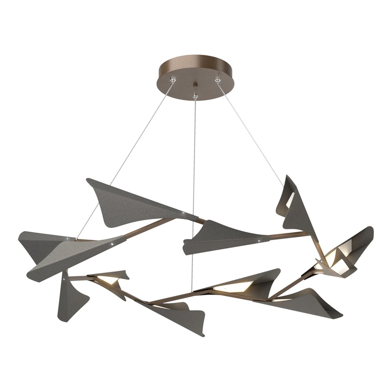 Plume 12-Light LED Pendant Bronze Natural Iron
