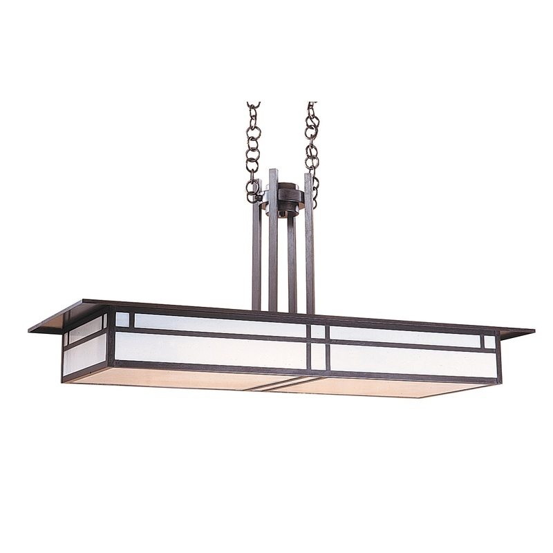 Arroyo HCM-48DTWO-BZ Huntington Four Light Pendant Bronze