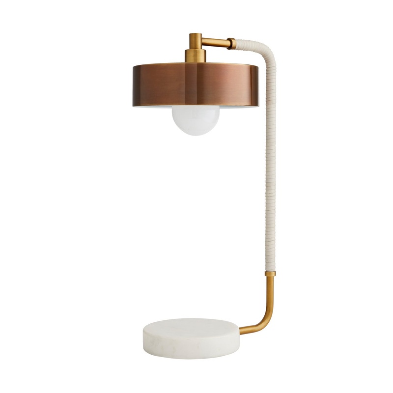 Arteriors 49735 Aaron One Light Lamp Heritage Brass