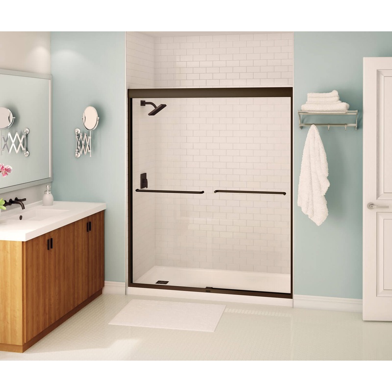 Aura Sliding Shower Door 51-55 x 71 in. 6 mm