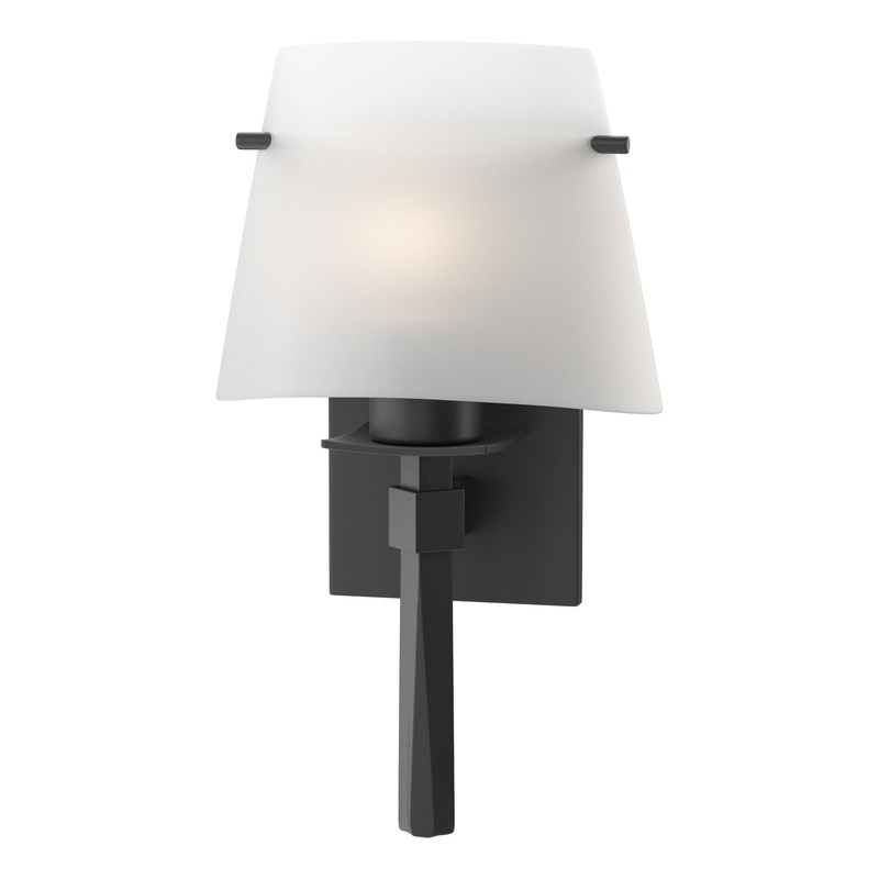 Beacon Hall Half Cone Glass Sconce Black Opal Glass (GG)