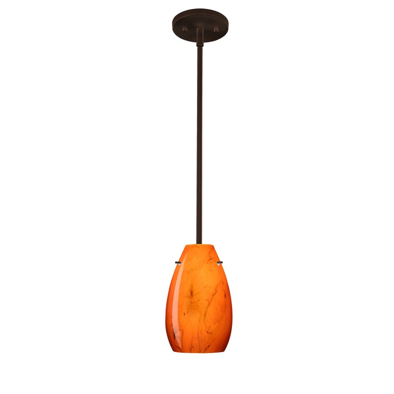 Besa 1TT-4126HB-BR Pera One Light Pendant Bronze
