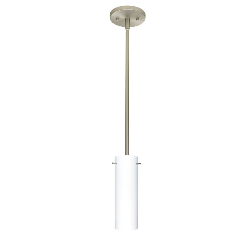 Besa 1TT-493007-MED-SN Copa One Light Pendant Satin Nickel