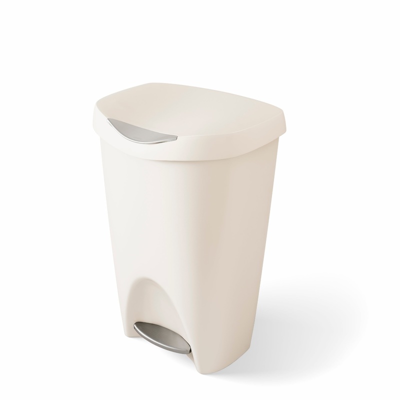 Brim 13 Gallon (50L) Trash Can with Lid Sand