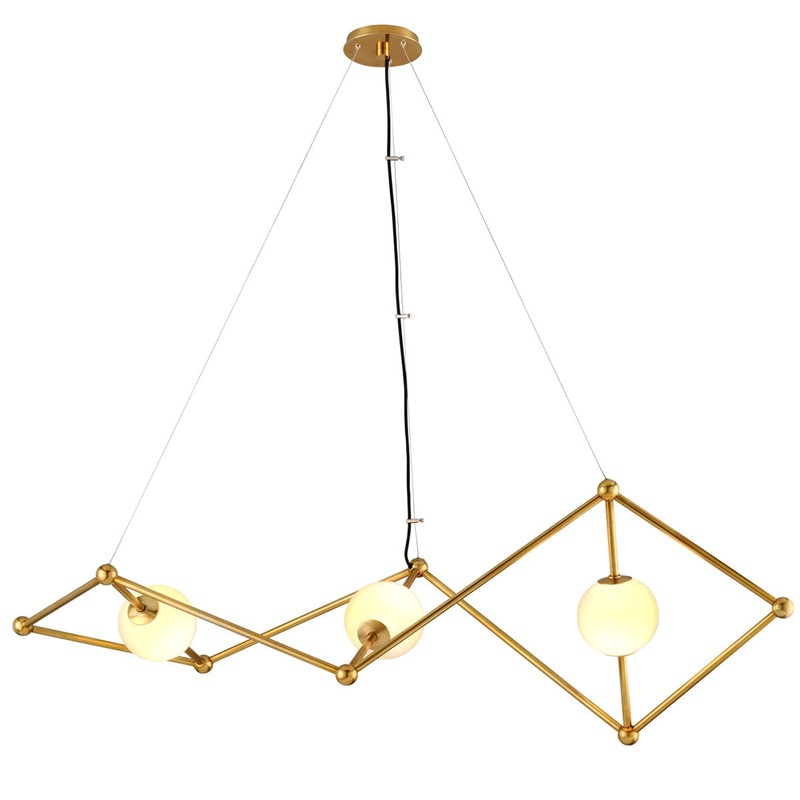 Corbett Lighting 298-53 Bickley Three Light Linear Vintage Brass (Discontinued)