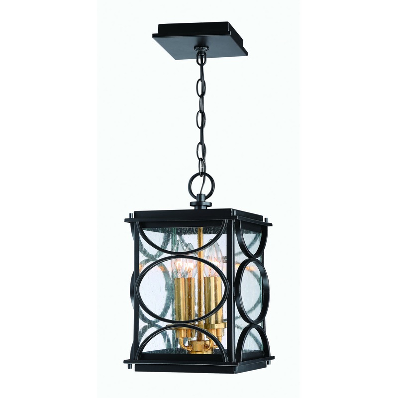 Craftmade ZA1911-MNPAB Hamilton Four Light Pendant Midnight/Patina Aged Brass (Discontinued)
