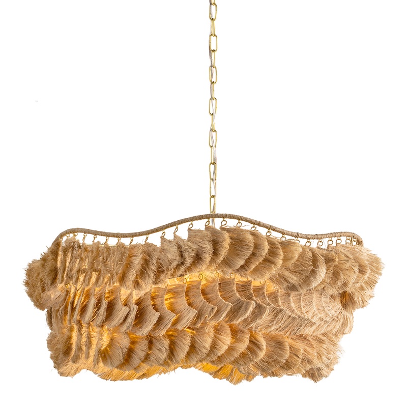 Daria Chandelier Aged Brass