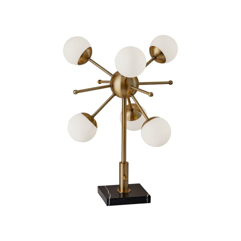 Doppler LED Table Lamp Antique Brass