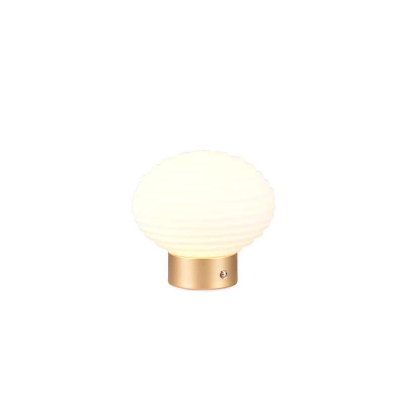 Earl 1-Light Wireless Lamp Matte Brass / White