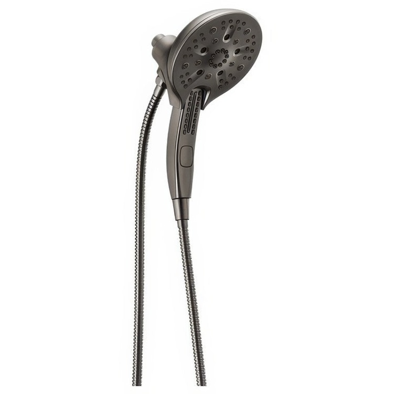 Handshower/Showerhead Combination Universal Lumicoat Black Stainless In2ition 5 Setting Two in One H2OKinetic