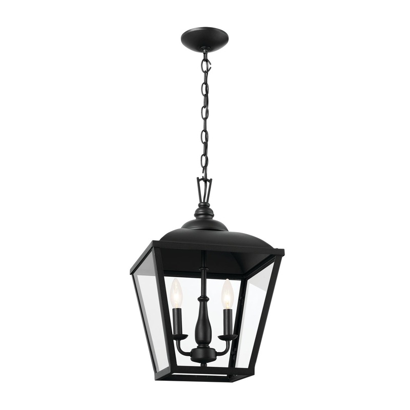 Kichler 52474BKT Two Light Pendant, Textured Black