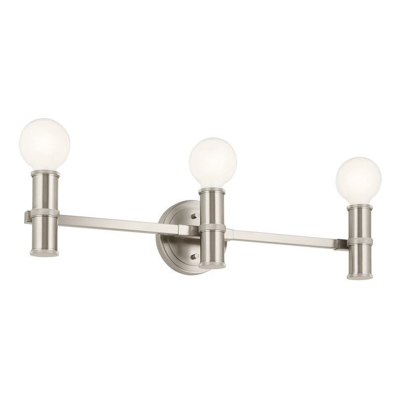 Kichler 55157NI Three Light Bath, Brushed Nickel