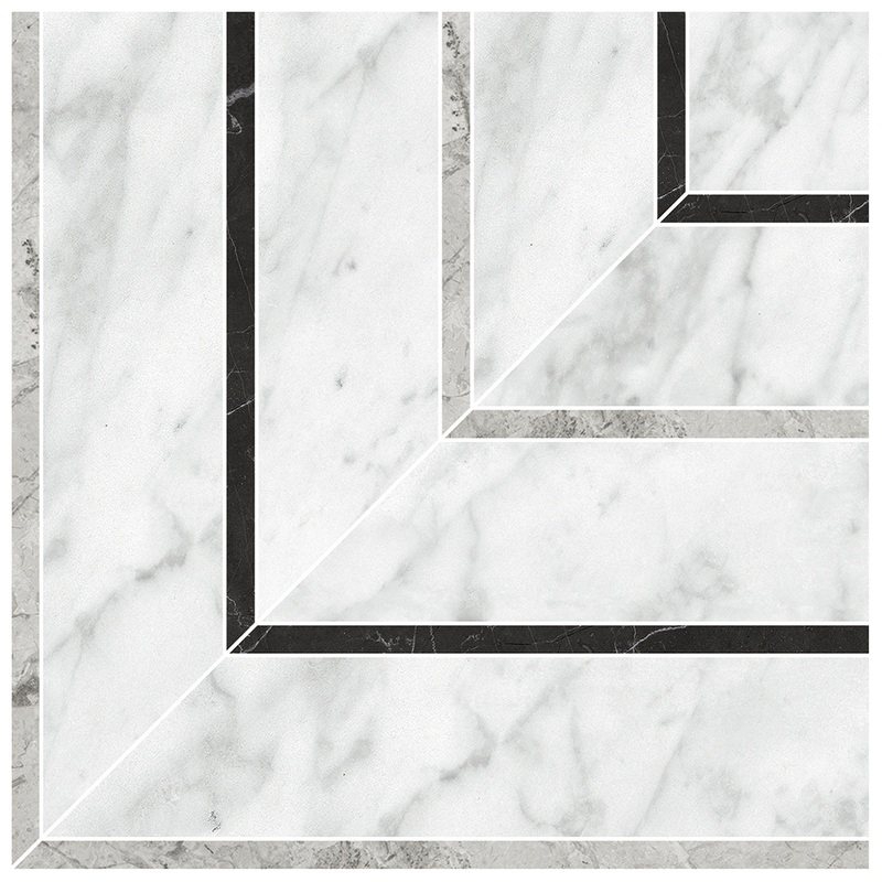 La Marca Carrara Picco Honed Porcelain Mosaics. 1 Sheet = .48 Sq. Ft. Sold In Carton Quantities Of 4.84