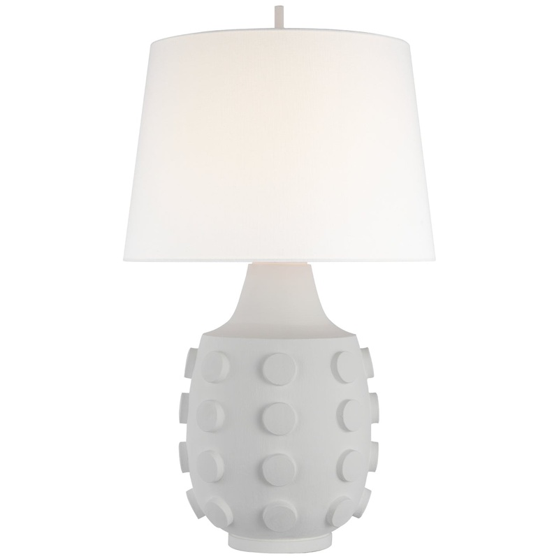 LED Table Lamp from the Orly Collection in Plaster White Finish by Visual Comfort Signature