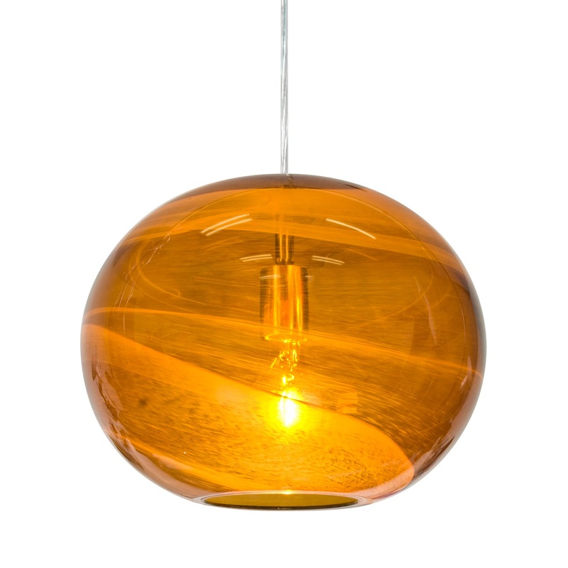 One Light Pendant from the Geno Collection in Satin Nickel Finish by Besa