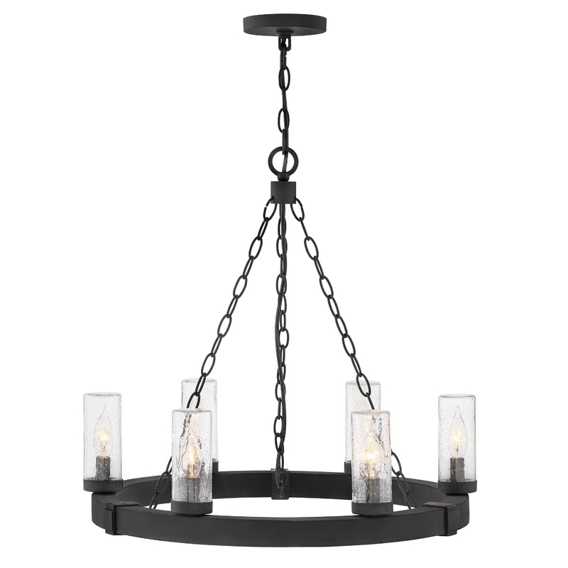 Sawyer Medium Single Tier Chandelier Black 3.5W / 12V Bulb(s) – Included