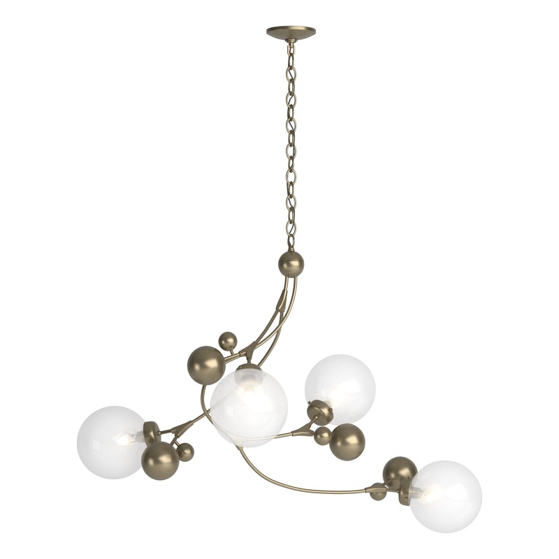 Sprig Pendant Soft Gold Opaline Glass (WF)
