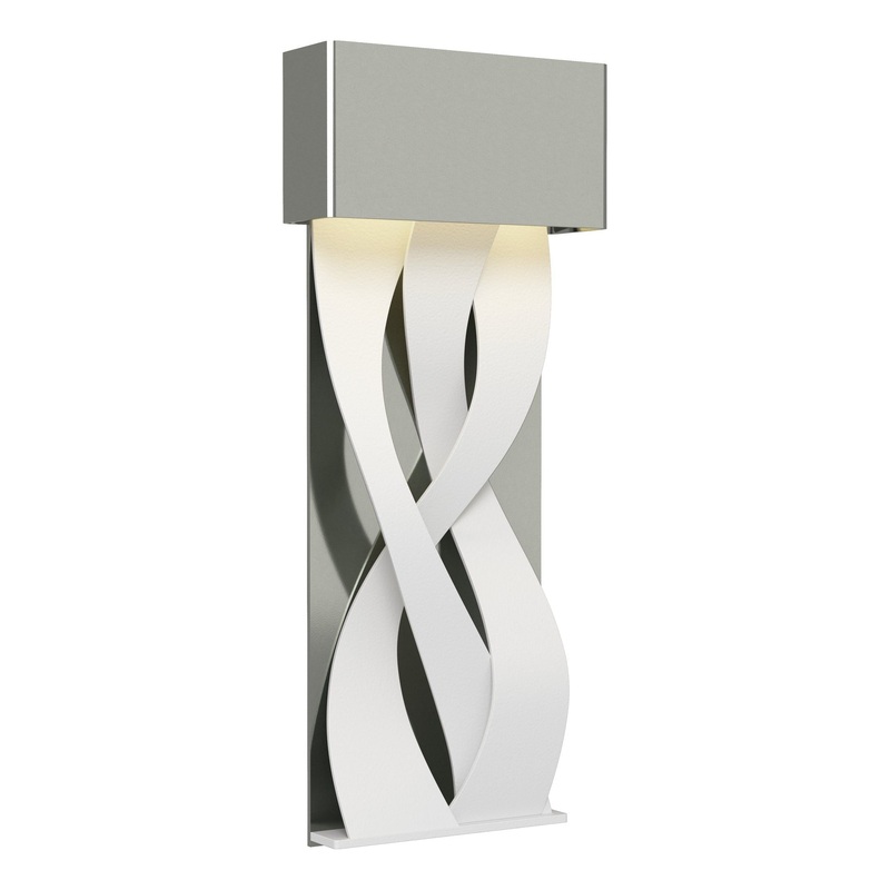 Tress Small LED Sconce Sterling White