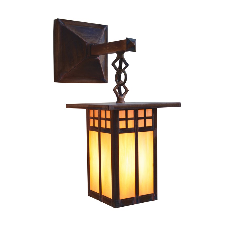 Arroyo GB-6LSAGW-RC Glasgow One Light Wall Mount Raw Copper