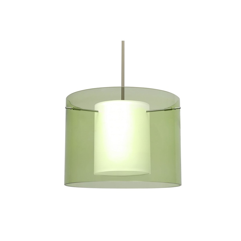 Besa 1TT-L00707-LED-SN Pahu One Light Pendant Satin Nickel