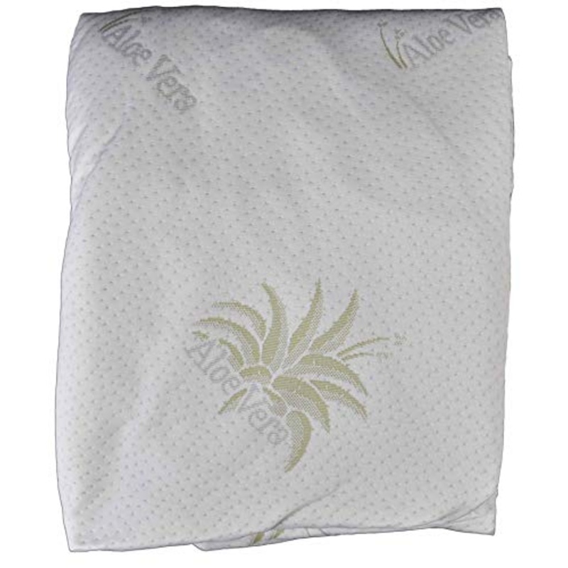 CASA TESSILE Fodera Materasso antiacaro Aloe Vera Varie Misure Coprimaterasso Elasticizzato Aloe. – Singolo