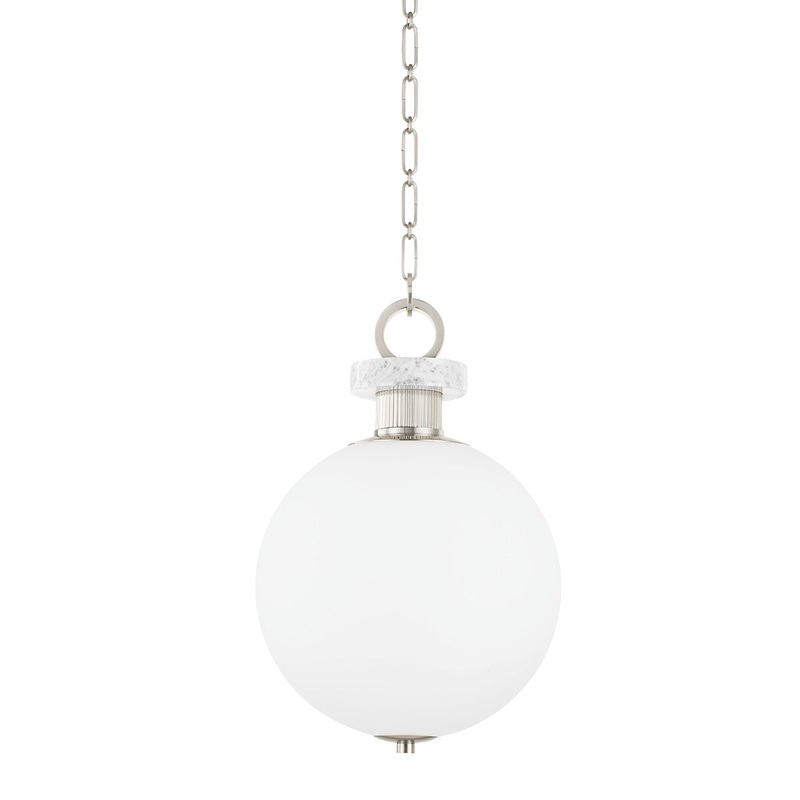 Corbett Lighting 395-13-BN Haru One Light Pendant Burnished Nickel (Discontinued)
