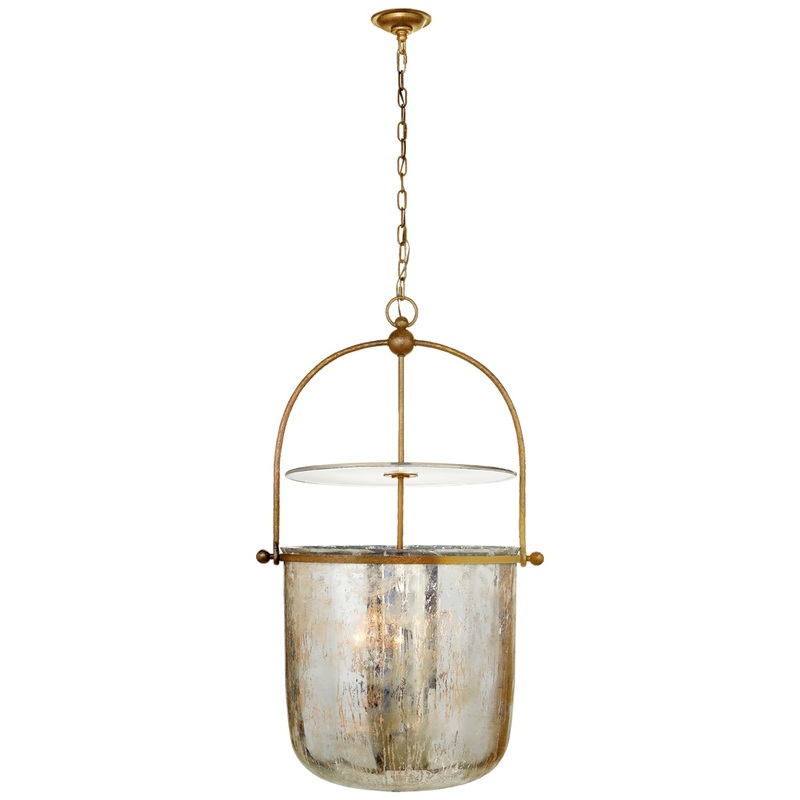 Four Light Lantern from the Lorford Collection in Gilded Iron Finish by Visual Comfort Signature