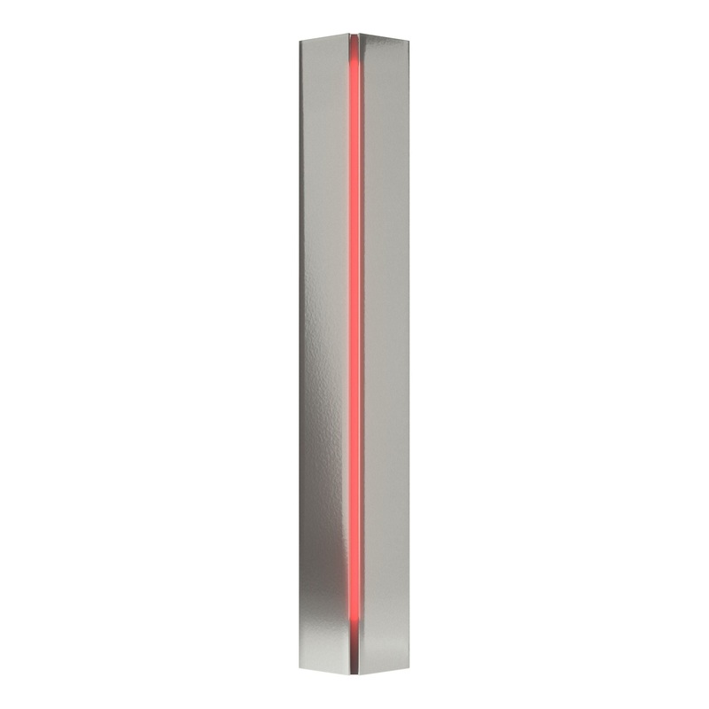 Gallery Small Sconce Sterling Red Glass (RR)