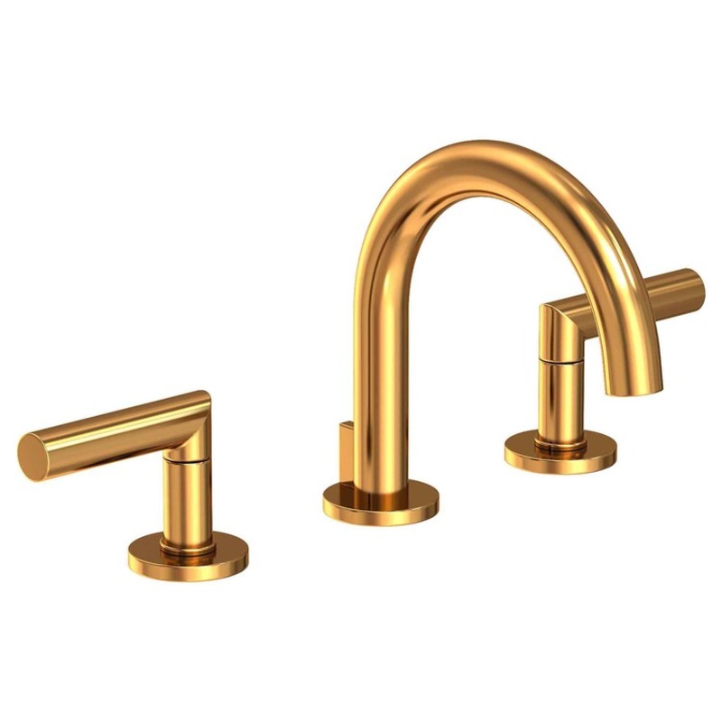 Lavatory Faucet Pavani Widespread 8 to 20 Inch Spread 2 Lever ADA Aged Brass 1.2 Gallons per Minute Brass Spout Height 3-1/8 Inch
