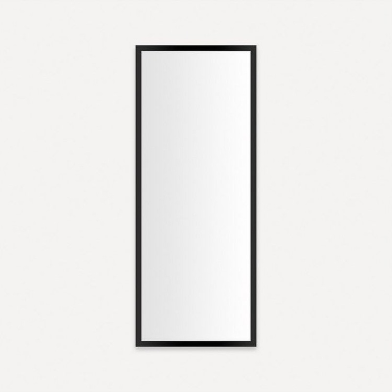 Medicine Cabinet Profiles 16 x 40 x 4 Inch 1 Doors Mirror Matte Black Left Hand Side Electric