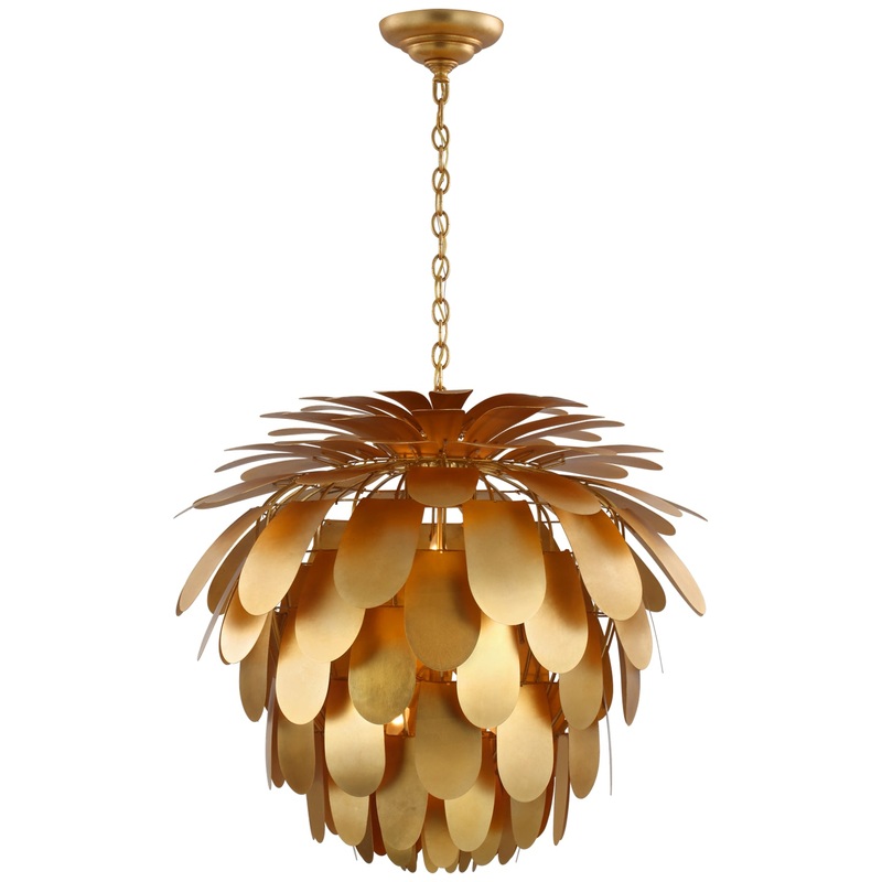 Six Light Chandelier from the Cynara Collection in Gild Finish by Visual Comfort Signature