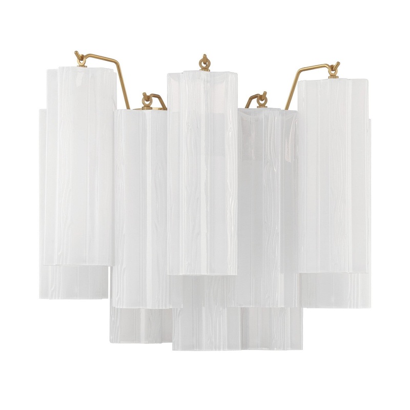 Two Light Wall Sconce from the Addis Collection in Aged Brass Finish by Crystorama