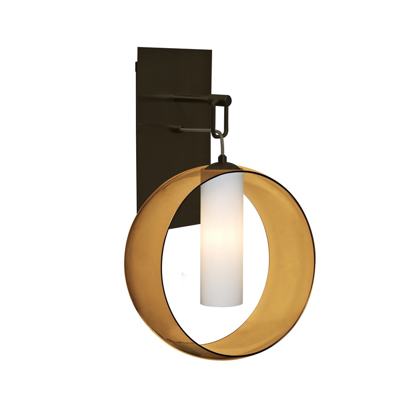 Besa 1WP-PLATOAM-BR Plato One Light Wall Pendant Bronze