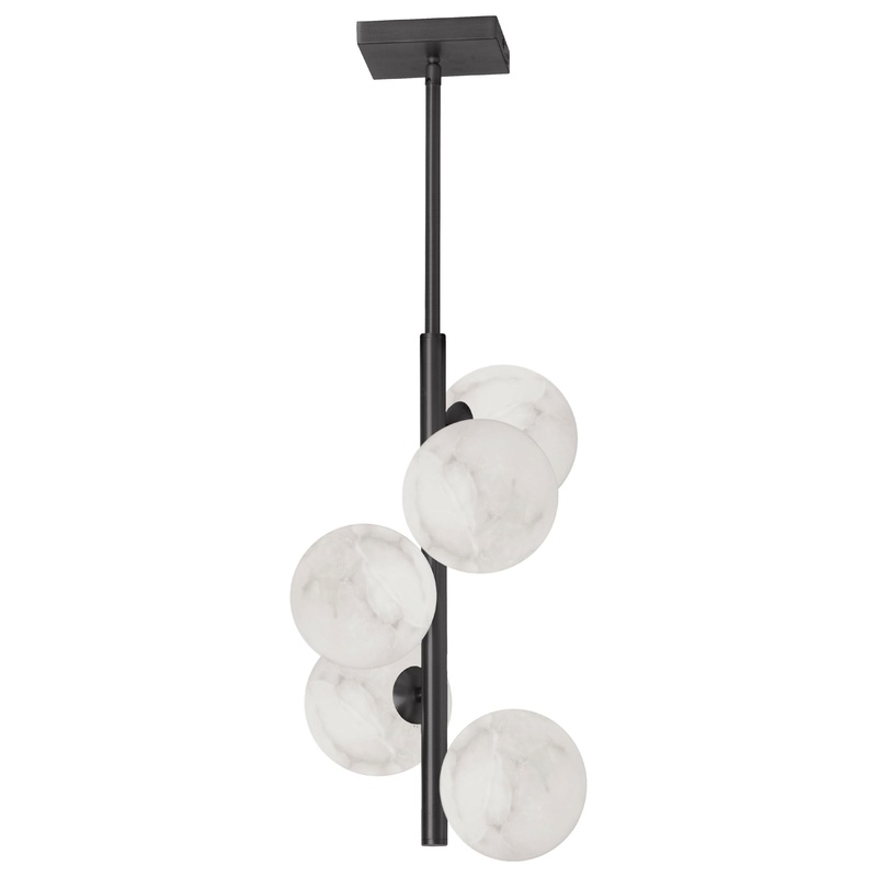 Giovanna 5-Light Pendant Matte Black