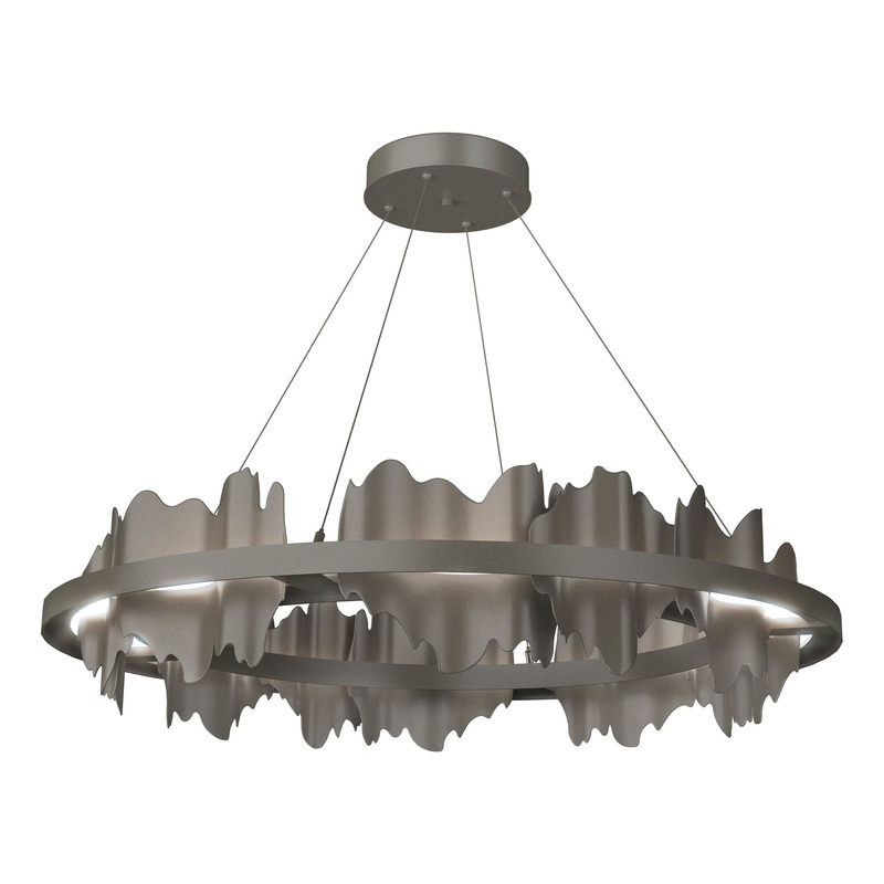 Hildene Circular LED Pendant Dark Smoke Dark Smoke
