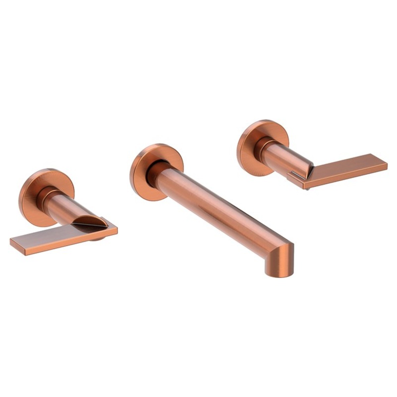 Keaton Two Handle Wall-Mount Bathroom Faucet – Antique Copper