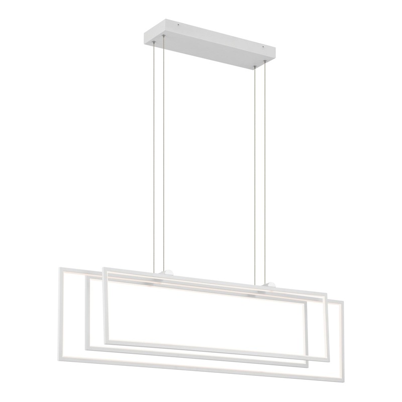 Kichler 84331WH LED Linear Chandelier, White