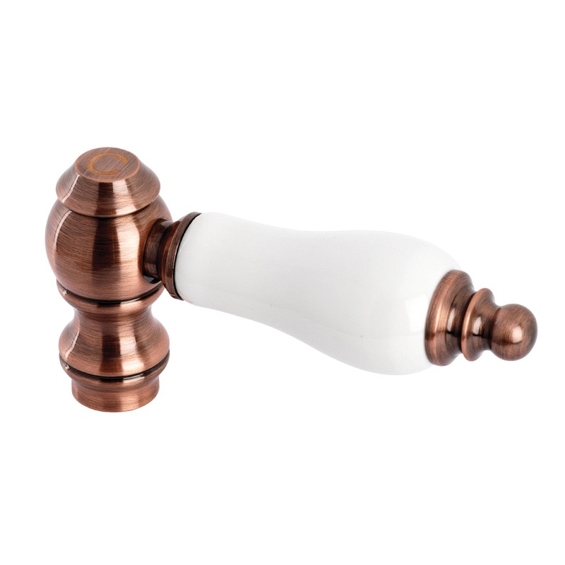 KSH322PLACC Cold Porcelain Lever Handle, Antique Copper