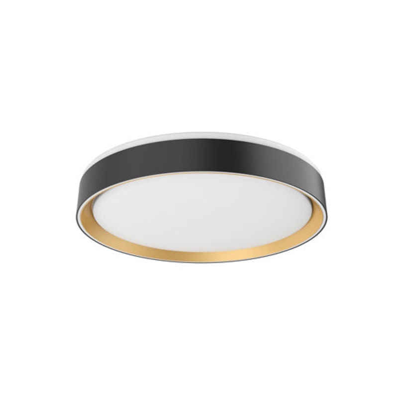LED Flush Mount from the Essex Collection in Black/Gold Finish by Kuzco Lighting