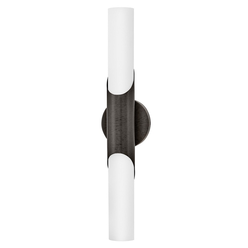 LED Vanity from the Grace Collection in Textured Black Oxide Finish by Hinkley