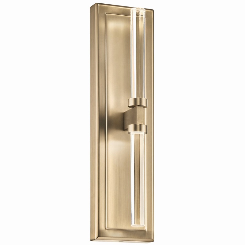 LED Wall Sconce from the Sycara Collection in Champagne Bronze Finish by Kichler