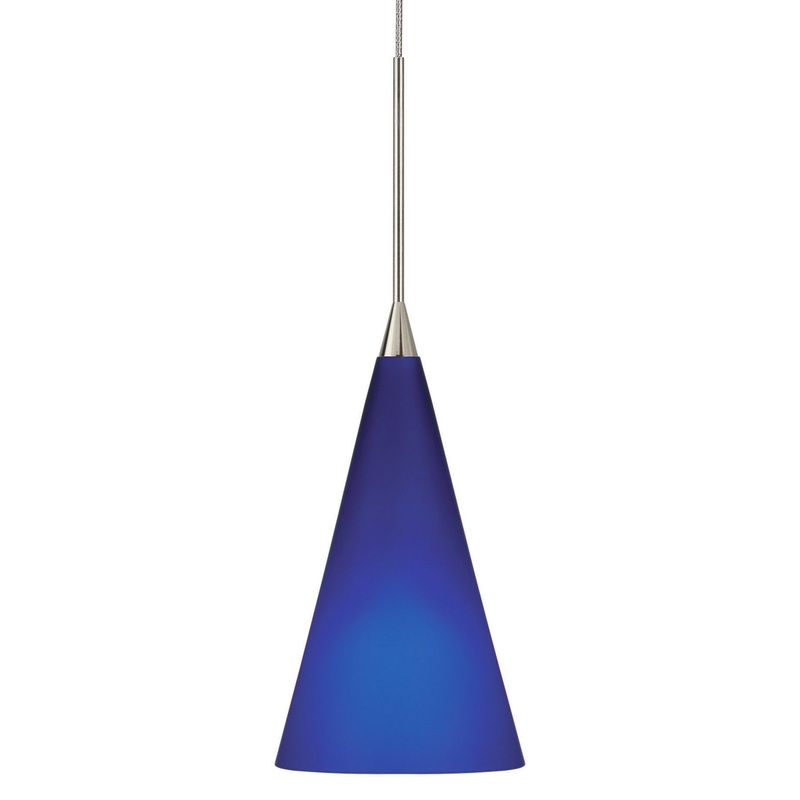 One Light Pendant from the Konos Collection in Polished Nickel Finish by Stone Lighting