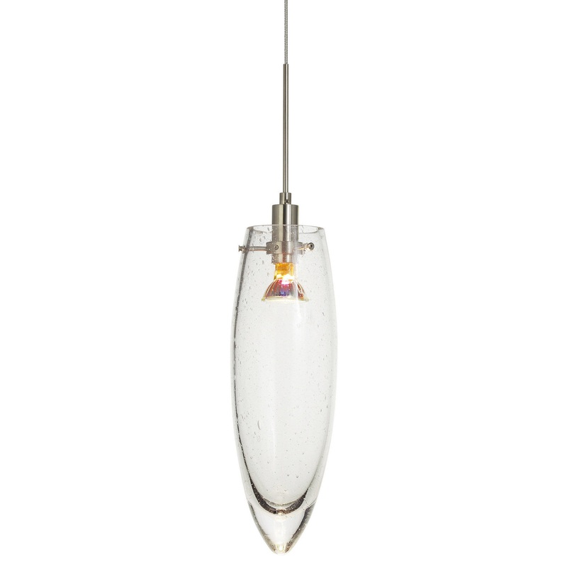 One Light Pendant from the Stalactite Collection in Polished Nickel Finish by Stone Lighting