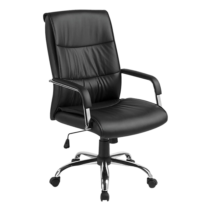 PU Leather Office Chair Executive Padded Black