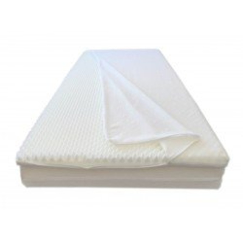 Topper in Memory 60X180 Relax Effetto Massaggio Altezza 5 Cm Ortopedico, ANTIALLERGICO, ANTIACARI, Completamente SFODERABILE, Fodera in 3D Air Fresh.