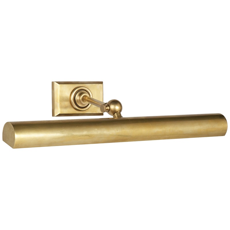 Two Light Picture Light from the Cabinet Maker Collection in Hand-Rubbed Antique Brass Finish by Visual Comfort Signature
