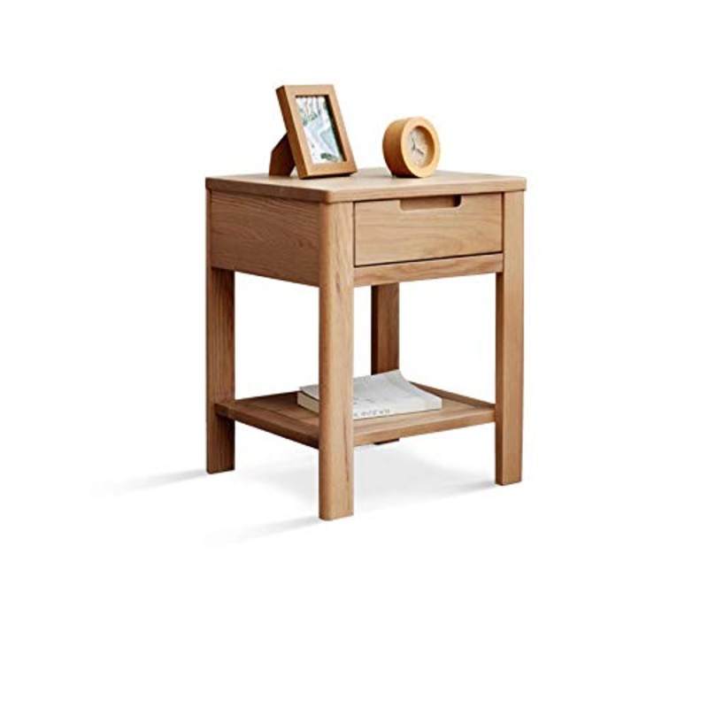 Yyqx Comodino Comodino Europeo in Legno massello Comodino Tavolo Giapponese Comodino angolare Armadietto Moderno Minimalista Comodini Letto